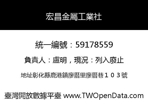 宏昌金屬工業社