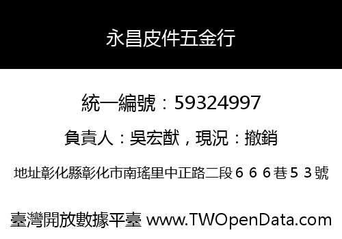 永昌皮件五金行
