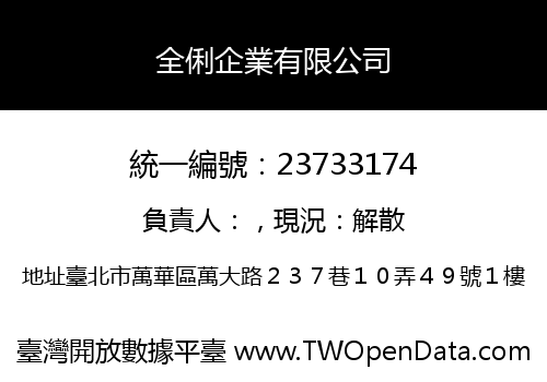 全俐企業有限公司