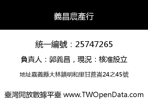 義昌農產行