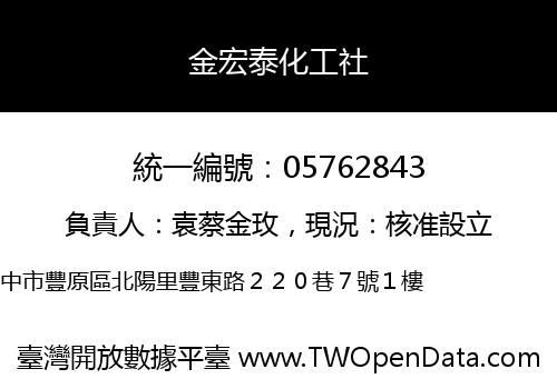 金宏泰化工社