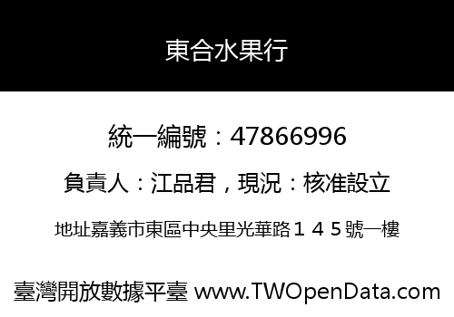 東合水果行