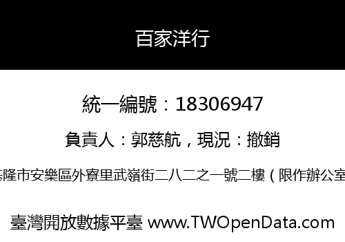 百家洋行