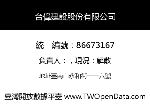 台偉建設股份有限公司