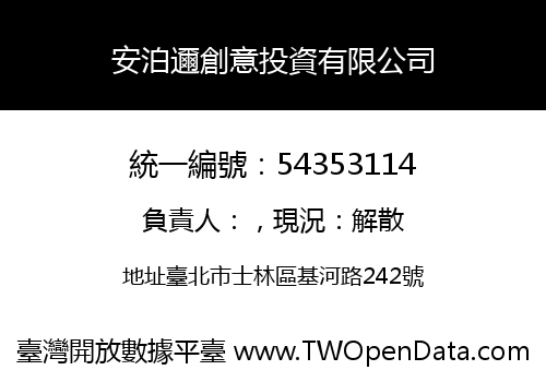 安泊邇創意投資有限公司