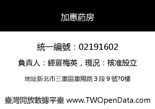 加惠葯房