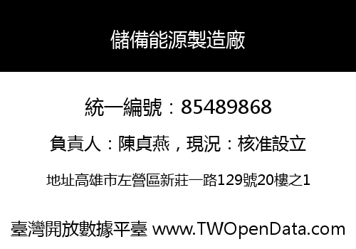 儲備能源製造廠