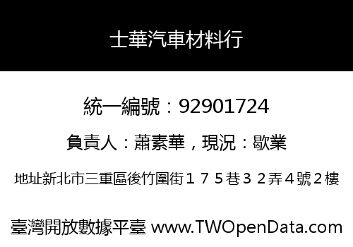 士華汽車材料行