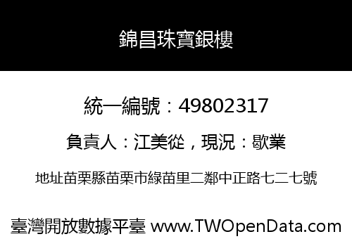 錦昌珠寶銀樓