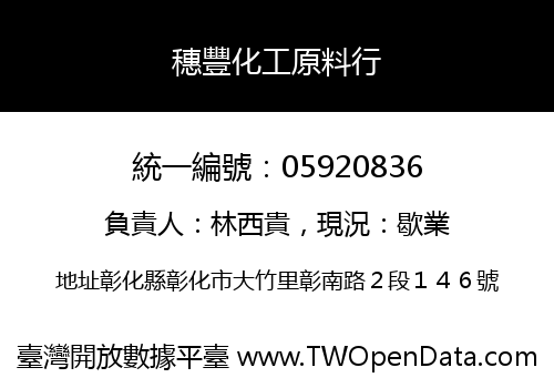 穗豐化工原料行
