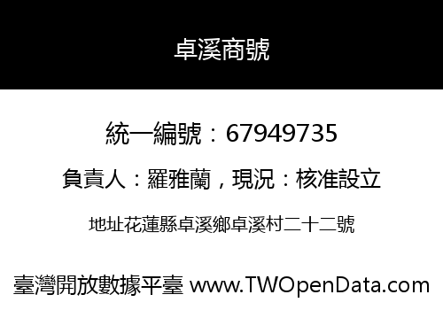 卓溪商號