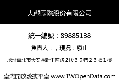 大觀國際股份有限公司