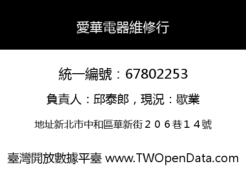 愛華電器維修行