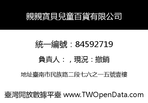 親親寶貝兒童百貨有限公司