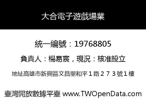 大合電子遊戲場業
