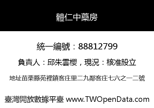體仁中藥房