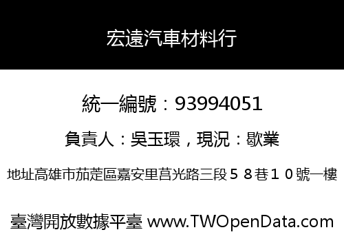 宏遠汽車材料行