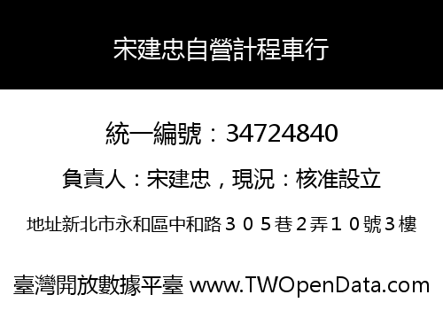 宋建忠自營計程車行