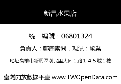 新昌水果店