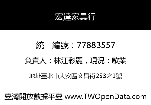 宏達家具行