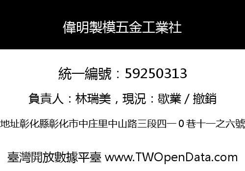 偉明製模五金工業社