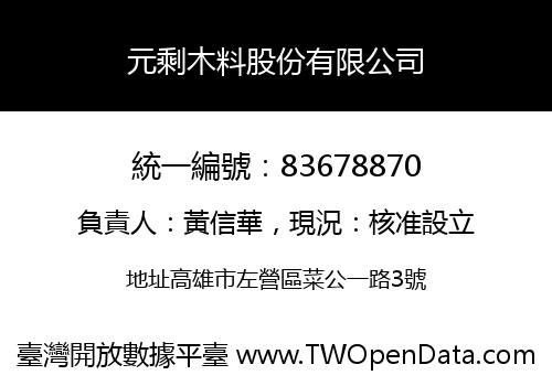 元剩木料股份有限公司