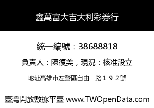 鑫萬富大吉大利彩券行