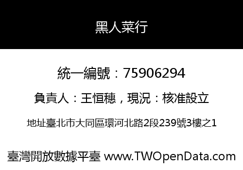 黑人菜行