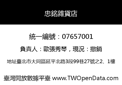 忠銘雜貨店