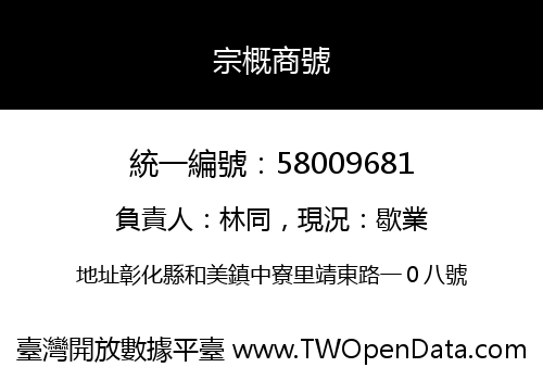 宗概商號