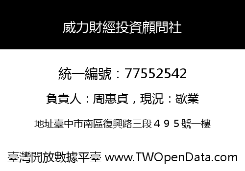 威力財經投資顧問社