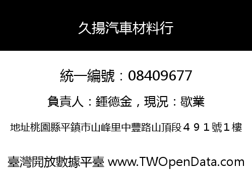 久揚汽車材料行