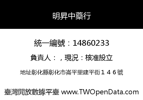 明昇中藥行