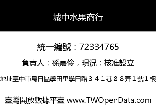城中水果商行