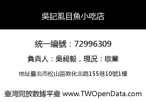 吳記虱目魚小吃店