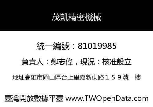 茂凱精密機械