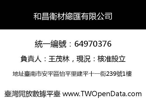 和昌衛材總匯有限公司