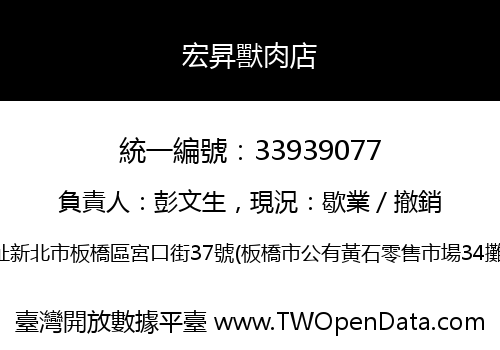 宏昇獸肉店