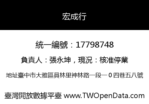 宏成行