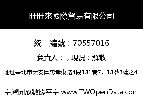 旺旺來國際貿易有限公司