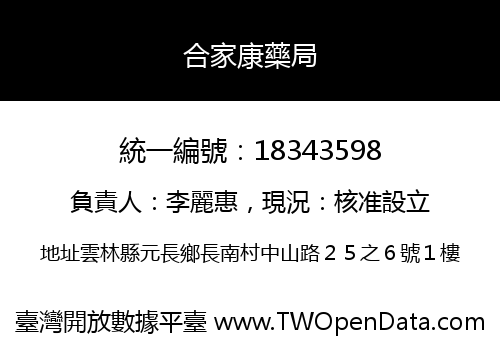合家康藥局