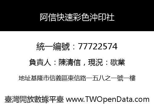 阿信快速彩色沖印社