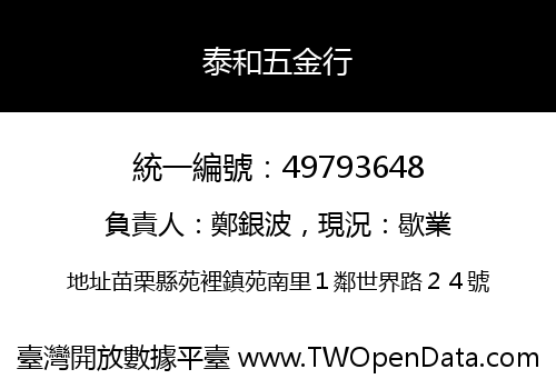 泰和五金行