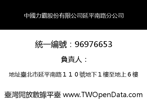 中國力霸股份有限公司延平南路分公司