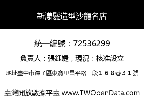 新漾髮造型沙龍名店
