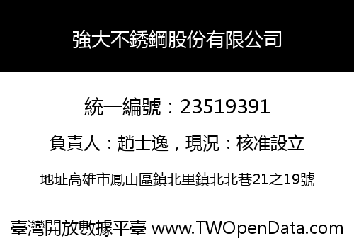 強大不銹鋼股份有限公司