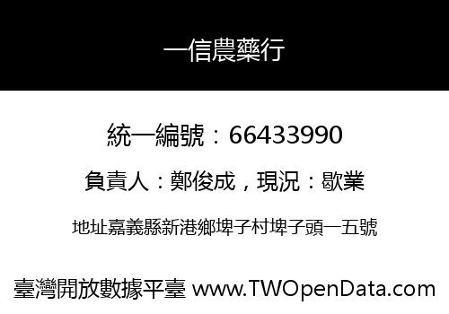 一信農藥行
