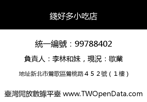 錢好多小吃店