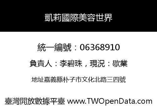 凱莉國際美容世界