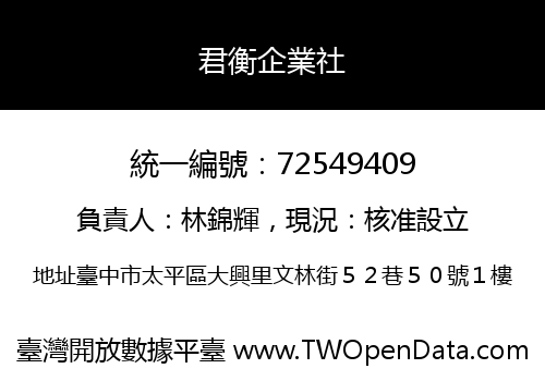 君衡企業社